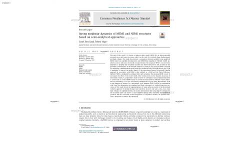 Strong nonlinear dynamics of MEMS and NEMS structuresbased on semi-analytical approaches